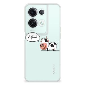 OPPO Reno8 Pro Telefoonhoesje met Naam Cow