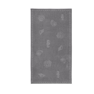 Seahorse Strandlaken Shells Grey 100x200