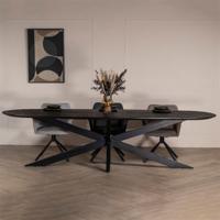 Eettafel Diamond Zwart Ovaal 300cm - Giga Meubel - thumbnail