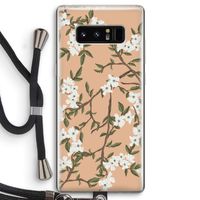 Blossoming spring: Samsung Galaxy Note 8 Transparant Hoesje met koord