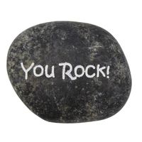 Zwarte Gelukssteen "Black You Rock" - thumbnail