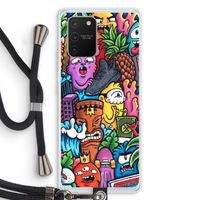 Vexx Mixtape: Samsung Galaxy S10 Lite Transparant Hoesje met koord