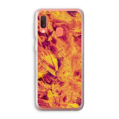 Eternal Fire: Samsung Galaxy A20e Transparant Hoesje