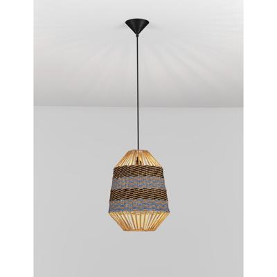 Lyora Rotan hanglampCopos blauw met bruin - 9586609