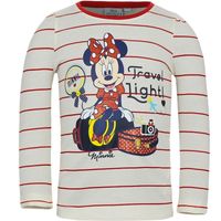 Minnie Mouse shirt lange mouw wit voor meisjes 128  - - thumbnail