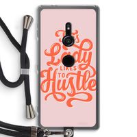Hustle Lady: Sony Xperia XZ2 Transparant Hoesje met koord