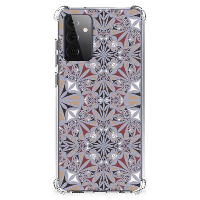 Samsung Galaxy A72 4G/5G Anti-Shock Hoesje Flower Tiles Samsung Galaxy A72 4G/5G Anti-Shock Hoesje Flower Tiles