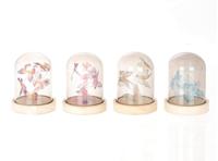 HBX Natural Living Stolp met vlinder met verlichting 13,5cm