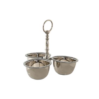 Tafeldecoratie DKD Home Decor 24 x 24 x 18 cm Zilverkleurig Verchroomd