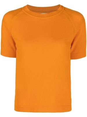 Barrie haut en cachemire à manches courtes - Orange