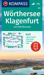 Wandelkaart 061 Wörthersee - Klagenfurt | Kompass
