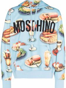 Moschino hoodie à imprimé Diner Group - Bleu