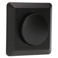 LED's Light Complete Dimmerknop met Frame - Zwart - Past in frames van GIRA, JUNG, Busch-Jaeger LED's Light Complete Dimmerknop met Frame - Zwart - Past in frames van GIRA, JUNG, Busch-Jaeger