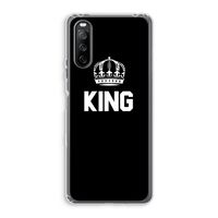 King zwart: Sony Xperia 10 III Transparant Hoesje