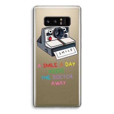 Smile: Samsung Galaxy Note 8 Transparant Hoesje