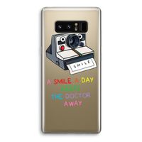 Smile: Samsung Galaxy Note 8 Transparant Hoesje