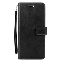 Basey Samsung Galaxy A55 Hoesje Book Case Kunstleer Cover Hoes - Zwart - thumbnail