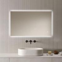 Loxa - Rechthoekige Badkamerspiegel Livorno met led 100x60cm - Dimbaar - 3 Led standen - Condensvrij vlak - Duurzame kwalieit - Eenvoudige installatie