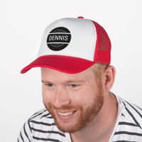 Trucker cap bedrukken - Rood/wit