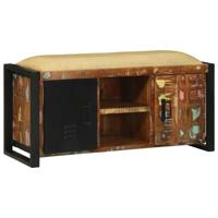 Bank Kast Multikleur 100 x 35 x 50 cm Massief gerecycled hout