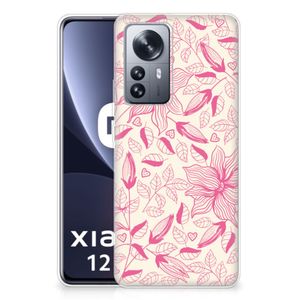 Xiaomi 12 Pro TPU Case Pink Flowers