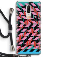 Skew Blush 2: OnePlus 6 Transparant Hoesje met koord