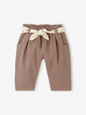 Broek baby meisjes elastische taille roest