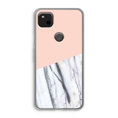 A touch of peach: Google Pixel 4a Transparant Hoesje