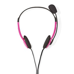 Nedis PC-Headset | On-Ear | Stereo | 2x 3.5 mm | 2 m | Roze | 1 stuks - CHST100PK CHST100PK