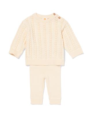 HEMA Newborn kledingset ajour ecru (ecru)