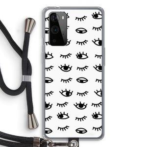 Eye pattern #2: OnePlus 9 Pro Transparant Hoesje met koord