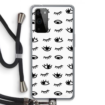 Eye pattern #2: OnePlus 9 Pro Transparant Hoesje met koord