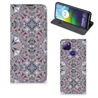 Motorola Moto G9 Power | Standcase | Flower Tiles