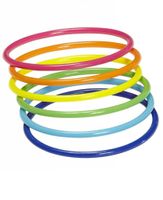 Armband 18 ringen neon multikleuren