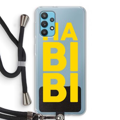 Habibi Majorelle : Samsung Galaxy A32 4G Transparant Hoesje met koord