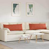 VidaXL Sofa kussens 2 stuks rood-oranje 120 x 40 cm cordstof