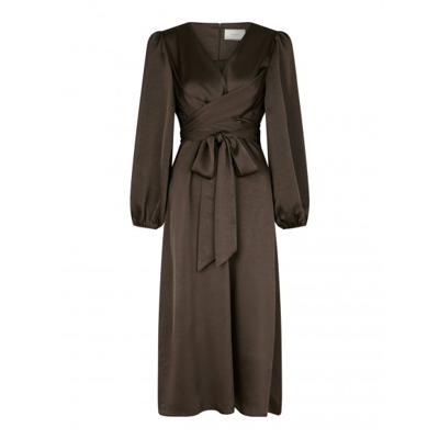 Neo noir - Bruin | Dames | Jurk | Bruin | 44 | regular | Kamst mode