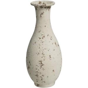 Vaas Ostia - off-white - metaal - 15,5xØ6,5 cm - Leen Bakker