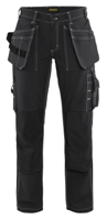Blåkläder Dames werkbroek 15451370 | Zwart | Maat 34 - 7330509500422