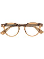 Garrett Leight lunettes de vue Jack à monture ronde - Marron