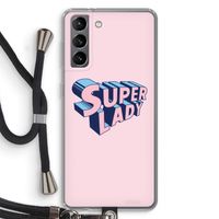 Superlady: Samsung Galaxy S21 Transparant Hoesje met koord