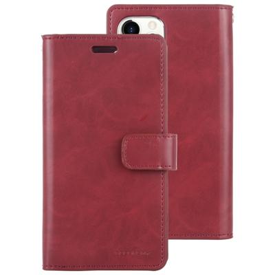 Voor iPhone 11 Pro kwik GOOSPERY MANSOOR horizontale Flip lederen draagtas met houder & kaartsleuven & portemonnee (wijn)