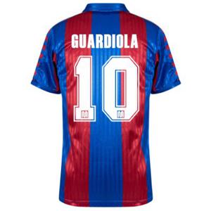 Meyba - Barcelona Retro Voetbalshirt 1989-1992 + Guardiola 10