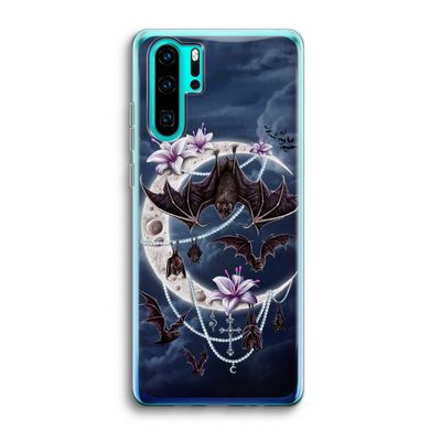 Vleermuizen Maan: Huawei P30 Pro Transparant Hoesje
