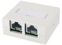 J00023A0056  (5 Stück) - RJ45 8(8) Data outlet Cat.6 white J00023A0056 - thumbnail
