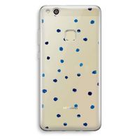 Blauwe stippen: Huawei Ascend P10 Lite Transparant Hoesje