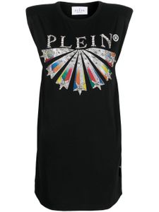 Philipp Plein robe à logo imprimé - Noir