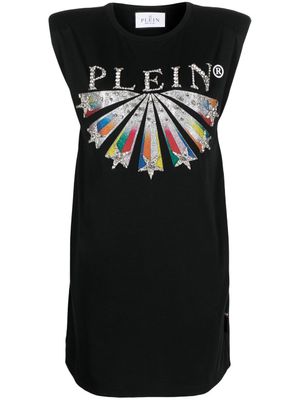 Philipp Plein robe à logo imprimé - Noir