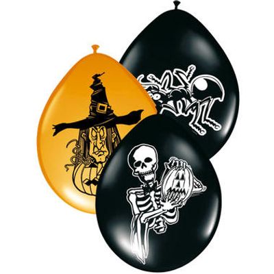 Halloween ballonnen 30cm 8 stuks