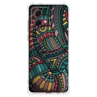 Motorola Moto G84 Doorzichtige Silicone Hoesje Aztec - thumbnail